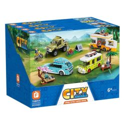 FORANGE FC3337 3337 CẮM TRẠI MÙA XUÂN bộ đồ chơi xếp lắp ráp ghép mô hình 967 khối