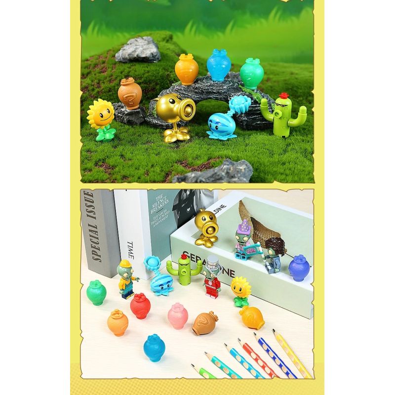 GUDI 60060 NHÀ MÁY VS. ZOMBIE LẮP RÁP GẠCH LÁT bộ đồ chơi xếp lắp ráp ghép mô hình Gear Đồ Lắp Ghép