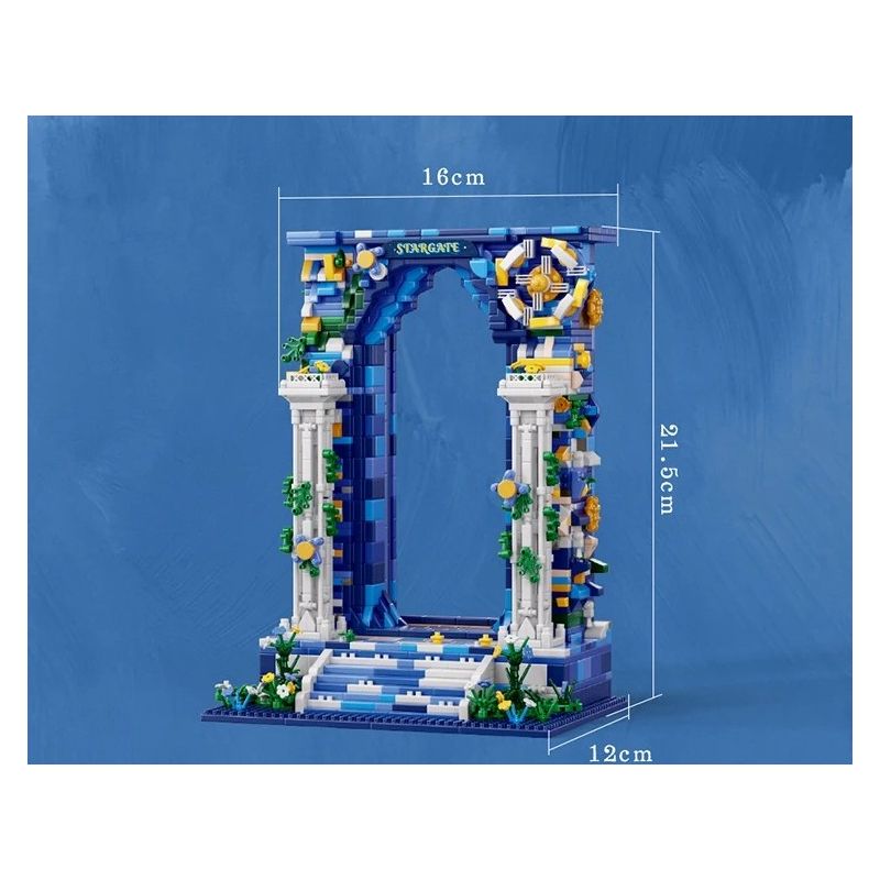 MOYU BLOCK MY97159 97159 CỔNG BẦU TRỜI ĐẦY SAO TƯỞNG TƯỢNG bộ đồ chơi xếp lắp ráp ghép mô hình Arts & Crafts 1745 khối