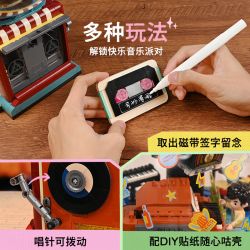 KEEPPLEY K21408 21408 BẠN CÙNG LỚP ZHOU CHUYỂN VÙNG TUYỆT VỜI MAGIC CITY QI TRAVEL POSS-IN ORIENTAL PEARL CLOUD LIVEHOUSE bộ đồ chơi xếp lắp ráp ghép mô hình 1474 khối