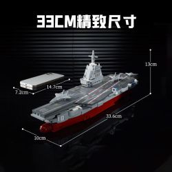 KEEPPLEY 23038 VŨ KHÍ MẠNH MẼ CỦA MỘT SỨC LỚN TÀU FUJIAN 1 952 bộ đồ chơi xếp lắp ráp ghép mô hình Military Army Quân Sự Bộ Đội 570 khối