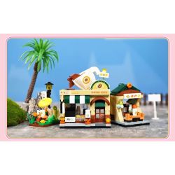GUDI 51017D 51017A 51017B 51017C DREAM TOWN 4 STYLES SHIGUANG DESSERT SHOP XINGLUO COFFEE JIANYUE BOOKSTORE HAOCHA BAKING bộ đồ chơi xếp lắp ráp ghép mô hình 1254 khối