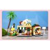 GUDI 51017D 51017A 51017B 51017C DREAM TOWN 4 STYLES SHIGUANG DESSERT SHOP XINGLUO COFFEE JIANYUE BOOKSTORE HAOCHA BAKING bộ đồ chơi xếp lắp ráp ghép mô hình 1254 khối