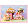 GUDI 51017D 51017A 51017B 51017C DREAM TOWN 4 STYLES SHIGUANG DESSERT SHOP XINGLUO COFFEE JIANYUE BOOKSTORE HAOCHA BAKING bộ đồ chơi xếp lắp ráp ghép mô hình 1254 khối