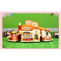 GUDI 51017D 51017A 51017B 51017C DREAM TOWN 4 STYLES SHIGUANG DESSERT SHOP XINGLUO COFFEE JIANYUE BOOKSTORE HAOCHA BAKING bộ đồ chơi xếp lắp ráp ghép mô hình 1254 khối