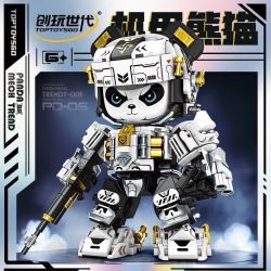 TOPTOYSGO 8803 MECHA PANDA HỢP THỜI TRANG bộ đồ chơi xếp lắp ráp ghép mô hình 525 khối