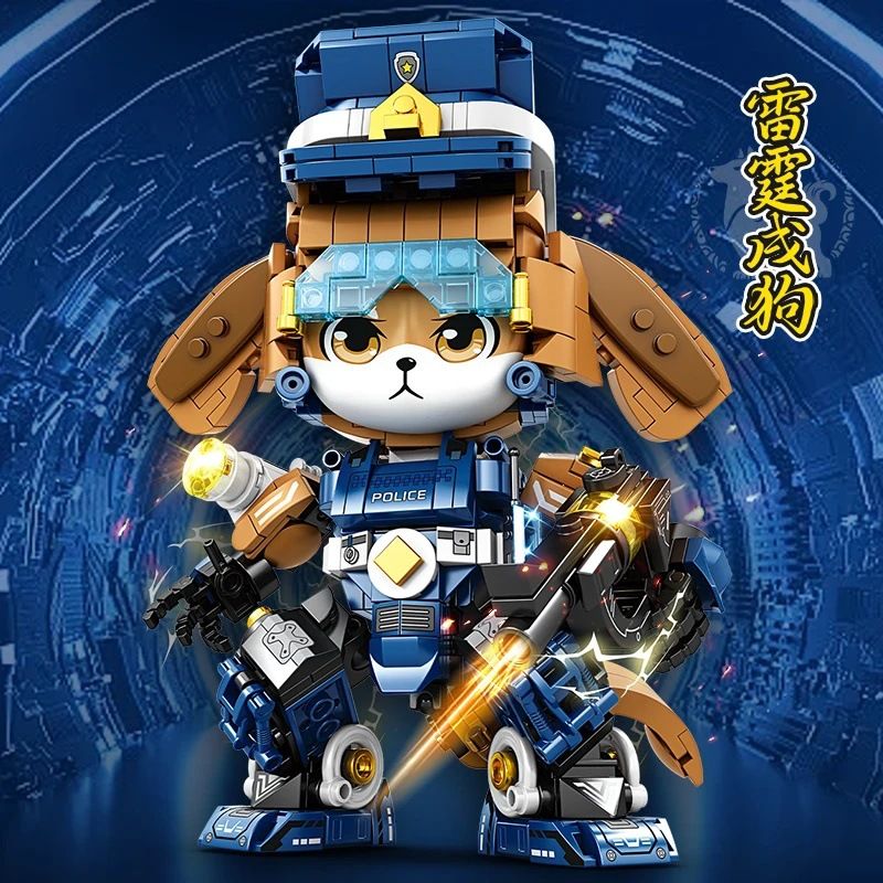 TOPTOYSGO 8820 MƯỜI HAI DẤU HIỆU HOÀNG ĐẠO THUNDER VÀ XU DOG bộ đồ chơi xếp lắp ráp ghép mô hình 550 khối