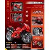 MINGDI LEIBAO K2205 2205 XE MÁY ĐẦU V4 250CC BẮT CHƯỚC bộ đồ chơi xếp lắp ráp ghép mô hình Technic Kỹ Thuật Công Nghệ Cao Mô Hình Phương Tiện 329 khối