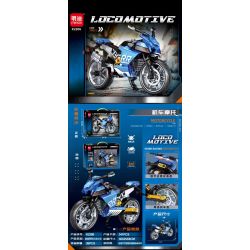 MINGDI LEIBAO K2206 2206 XE MÁY ĐẦU CRF 300CC 4500RR ĐUA bộ đồ chơi xếp lắp ráp ghép mô hình Technic Kỹ Thuật Công Nghệ Cao Mô Hình Phương Tiện 341 khối