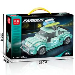MINGDI LEIBAO K3204 3204 ĐUA XE bộ đồ chơi xếp lắp ráp ghép mô hình Racers Đua Tốc Độ 319 khối