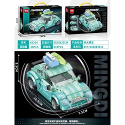 MINGDI LEIBAO K3204 3204 ĐUA XE bộ đồ chơi xếp lắp ráp ghép mô hình Racers Đua Tốc Độ 319 khối