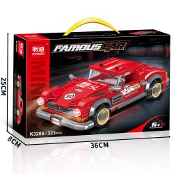MINGDI LEIBAO K3205 3205 ĐUA XE bộ đồ chơi xếp lắp ráp ghép mô hình Racers Đua Tốc Độ 323 khối