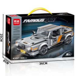 MINGDI LEIBAO K3207 3207 ĐUA XE bộ đồ chơi xếp lắp ráp ghép mô hình Racers Đua Tốc Độ 334 khối