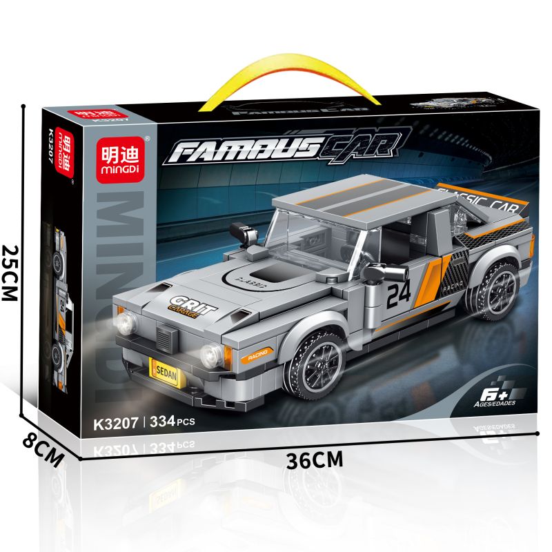 MINGDI LEIBAO K3207 3207 ĐUA XE bộ đồ chơi xếp lắp ráp ghép mô hình Racers Đua Tốc Độ 334 khối