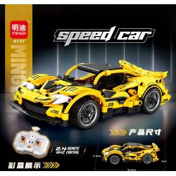 MINGDI LEIBAO 8737 ĐUA XE bộ đồ chơi xếp lắp ráp ghép mô hình Technic Kỹ Thuật Công Nghệ Cao Mô Hình Phương Tiện 325 khối