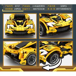 MINGDI LEIBAO 8737 ĐUA XE bộ đồ chơi xếp lắp ráp ghép mô hình Technic Kỹ Thuật Công Nghệ Cao Mô Hình Phương Tiện 325 khối