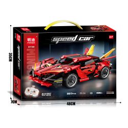 MINGDI LEIBAO 8738 ĐUA XE bộ đồ chơi xếp lắp ráp ghép mô hình Technic Kỹ Thuật Công Nghệ Cao Mô Hình Phương Tiện 337 khối