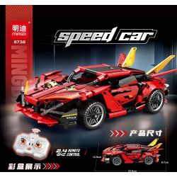 MINGDI LEIBAO 8738 ĐUA XE bộ đồ chơi xếp lắp ráp ghép mô hình Technic Kỹ Thuật Công Nghệ Cao Mô Hình Phương Tiện 337 khối