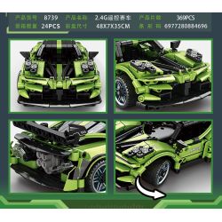 MINGDI LEIBAO 8739 ĐUA XE bộ đồ chơi xếp lắp ráp ghép mô hình Technic Kỹ Thuật Công Nghệ Cao Mô Hình Phương Tiện 369 khối