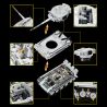 12GO 97012 97015 TIGER TANK S04 SỐ 1322 1:28 bộ đồ chơi xếp lắp ráp ghép mô hình Military Army Quân Sự Bộ Đội 1628 khối