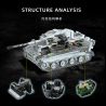 12GO 97012 97015 TIGER TANK S04 SỐ 1322 1:28 bộ đồ chơi xếp lắp ráp ghép mô hình Military Army Quân Sự Bộ Đội 1628 khối