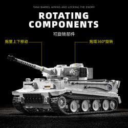 12GO 97012 97015 TIGER TANK S04 SỐ 1322 1:28 bộ đồ chơi xếp lắp ráp ghép mô hình Military Army Quân Sự Bộ Đội 1628 khối