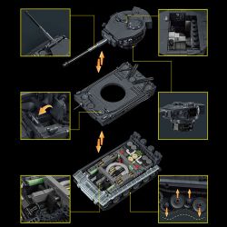 12GO 97012 97015 TIGER TANK S04 SỐ 1322 1:28 bộ đồ chơi xếp lắp ráp ghép mô hình Military Army Quân Sự Bộ Đội 1628 khối