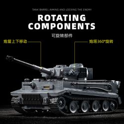 12GO 97012 97015 TIGER TANK S04 SỐ 1322 1:28 bộ đồ chơi xếp lắp ráp ghép mô hình Military Army Quân Sự Bộ Đội 1628 khối