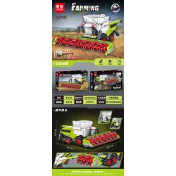 MINGDI LEIBAO K3161 3161 MÁY GẶT LÚA MÌ bộ đồ chơi xếp lắp ráp ghép mô hình City Thành Phố 873 khối