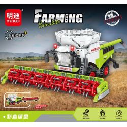 MINGDI LEIBAO K3161 3161 MÁY GẶT LÚA MÌ bộ đồ chơi xếp lắp ráp ghép mô hình City Thành Phố 873 khối