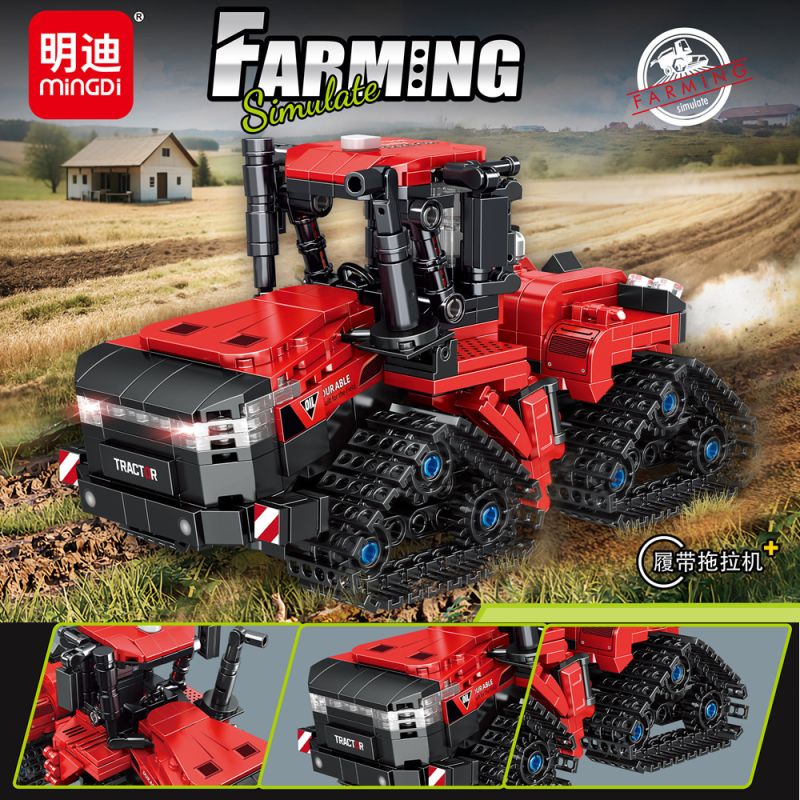 minGDi LEIBAO K3163 Xếp hình lắp ráp ghép mô hình Máy kéo bò