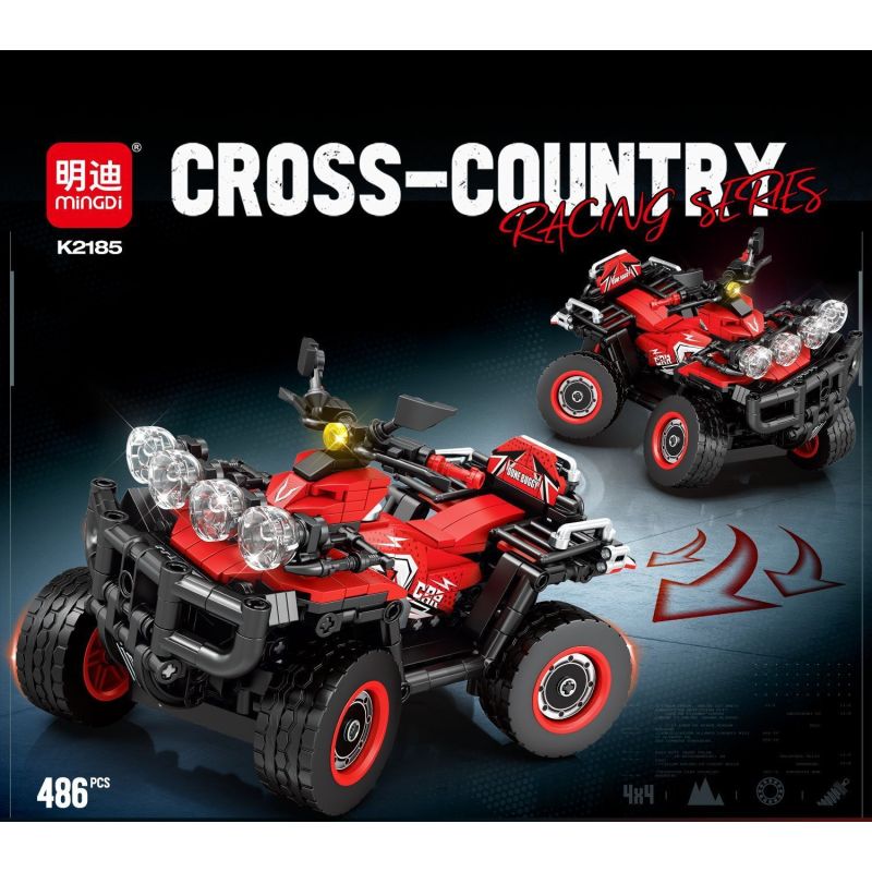 MINGDI LEIBAO K2185 2185 XE VUNG MỌI ĐỊA HÌNH bộ đồ chơi xếp lắp ráp ghép mô hình Technic Kỹ Thuật Công Nghệ Cao Mô Hình Phương Tiện 486 khối