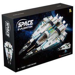 TAKUGI T5014 5014 MÁY BAY CHIẾN ĐẤU HÀNH TRÌNH GIỮA CÁC VÌ SAO bộ đồ chơi xếp lắp ráp ghép mô hình SPACE EXPLANATION STAR CRUISER