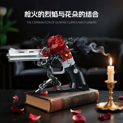 JIESTAR JJ9218 9218 FLAME DANCE FANTASY ROSE REVOLVER bộ đồ chơi xếp lắp ráp ghép mô hình Military Army Quân Sự Bộ Đội 631 khối