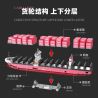JIESTAR JJ9217 9217 TÀU CHỞ HÀNG MÀU HỒNG MỘT CON CONTAINER bộ đồ chơi xếp lắp ráp ghép mô hình City FREIGHTER CONTAINER SHIP Thành Phố 1446 khối