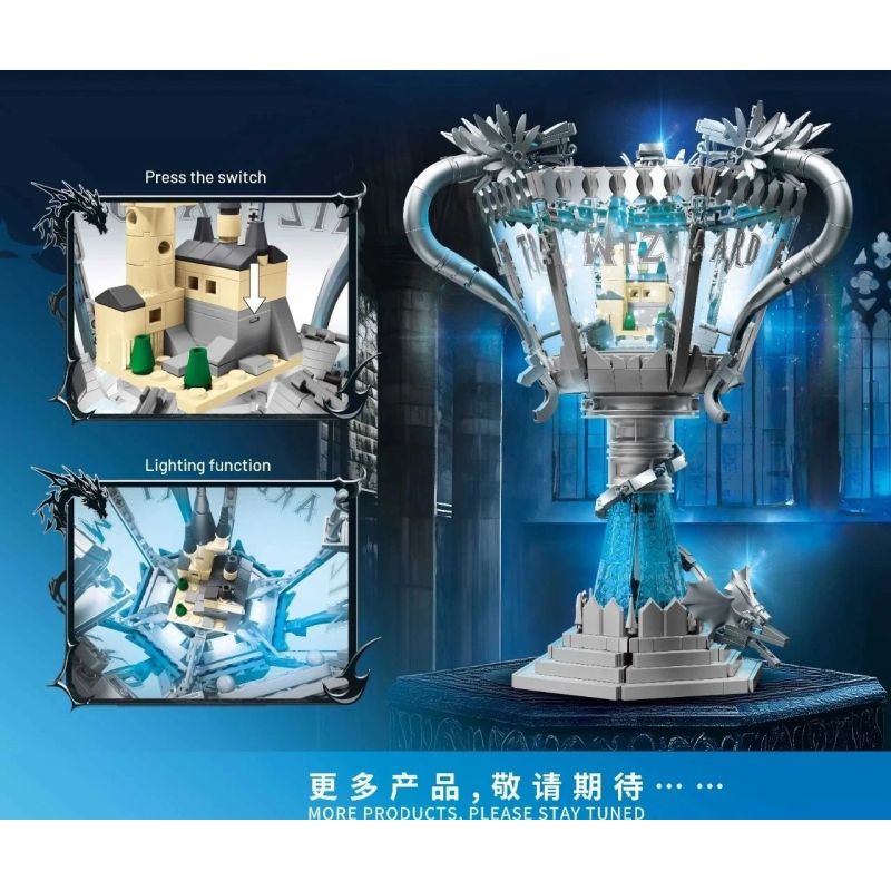 DK 80028 CỐC NGỌN LỬA bộ đồ chơi xếp lắp ráp ghép mô hình Harry Potter Chú Bé Phù Thủy 1169 khối