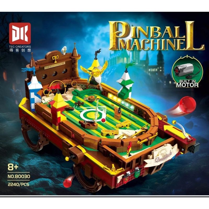 DK 80030 TRẠM PINBALL QUIDDITCH bộ đồ chơi xếp lắp ráp ghép mô hình Harry Potter PINBALL MACHINE Chú Bé Phù Thủy 2240 khối