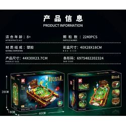 DK 80030 TRẠM PINBALL QUIDDITCH bộ đồ chơi xếp lắp ráp ghép mô hình Harry Potter PINBALL MACHINE Chú Bé Phù Thủy 2240 khối