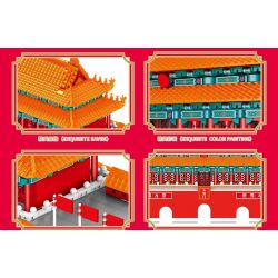 SEMBO 209002 QUẢNG TRƯỜNG THIÊN AN MÔN bộ đồ chơi xếp lắp ráp ghép mô hình Creator Sáng Tạo 3381 khối