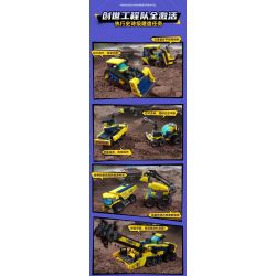 KEEPPLEY 42210 PHẢN ỨNG KẾT HỢP CÔNG NGHIỆP NẶNG 8 bộ đồ chơi xếp lắp ráp ghép mô hình