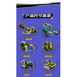 KEEPPLEY 42210 PHẢN ỨNG KẾT HỢP CÔNG NGHIỆP NẶNG 8 bộ đồ chơi xếp lắp ráp ghép mô hình