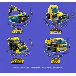 KEEPPLEY 42210 PHẢN ỨNG KẾT HỢP CÔNG NGHIỆP NẶNG 8 bộ đồ chơi xếp lắp ráp ghép mô hình