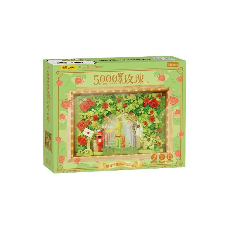 WEKKI 518301 HOÀNG TỬ NHỎ 5000 HOA HỒNG ABYSS FANTASY (SECRET GARDEN MAGIC MIRROR) bộ đồ chơi xếp lắp ráp ghép mô hình Movie & Game Phim Và Trò Chơi