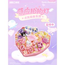 AREA-X AB0096 0096 SANRIO TÌNH YÊU HOA HỘP THÚ NHẬN TRÁI TIM bộ đồ chơi xếp lắp ráp ghép mô hình SANRIO CHARACTERS