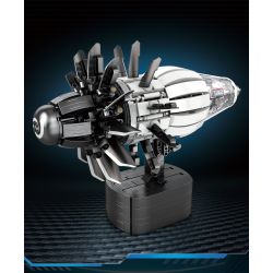 REOBRIX 33018 MỞ MÔ HÌNH KHÁI NIỆM DỰ ÁN FAN ENGINE GE RISE SAFRAN bộ đồ chơi xếp lắp ráp ghép mô hình 1351 khối