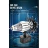 REOBRIX 33018 MỞ MÔ HÌNH KHÁI NIỆM DỰ ÁN FAN ENGINE GE RISE SAFRAN bộ đồ chơi xếp lắp ráp ghép mô hình 1351 khối