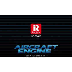 REOBRIX 33018 MỞ MÔ HÌNH KHÁI NIỆM DỰ ÁN FAN ENGINE GE RISE SAFRAN bộ đồ chơi xếp lắp ráp ghép mô hình 1351 khối