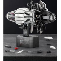 REOBRIX 33018 MỞ MÔ HÌNH KHÁI NIỆM DỰ ÁN FAN ENGINE GE RISE SAFRAN bộ đồ chơi xếp lắp ráp ghép mô hình 1351 khối