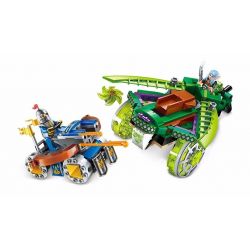 Enlighten 2305 Qman 2305 CỖ XE SÓI SÁNG bộ đồ chơi xếp lắp ráp ghép mô hình Hiệp Sĩ Nexo THE WAR OF GLORY CONFRONTATION Hiệp Sỹ Nexo 250 khối