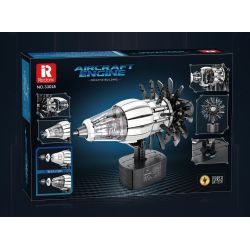 REOBRIX 33018 MỞ MÔ HÌNH KHÁI NIỆM DỰ ÁN FAN ENGINE GE RISE SAFRAN bộ đồ chơi xếp lắp ráp ghép mô hình 1351 khối